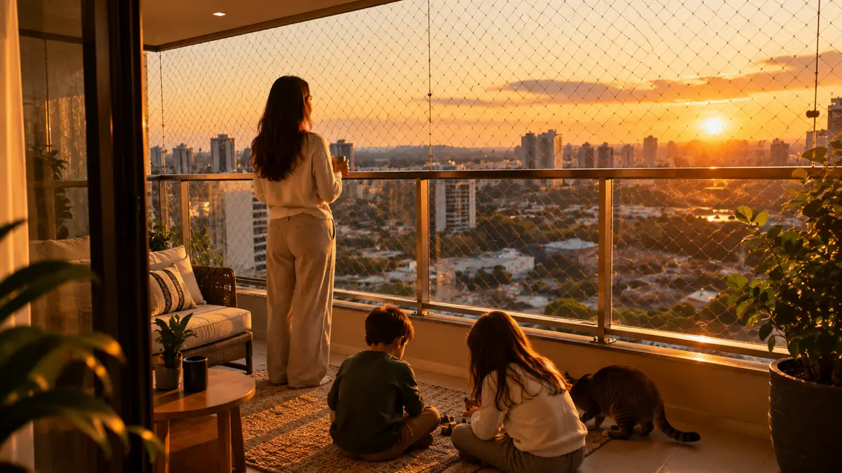 Redes para Apartamento: exemplo de instalação